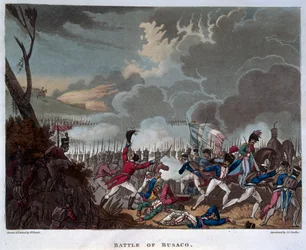 Schlacht von Busaco am 27. September 1810, graviert von J.C. Stadler, veröffentlicht 1818