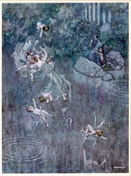 Oberon: und lasse ihn mit der schönen Aegle seinen Glauben brechen, aus Ein Sommernachtstraum, veröffentlicht 1914