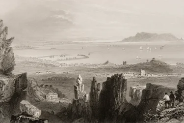Dublin Bay von den Kingstown-Steinbrüchen, aus 