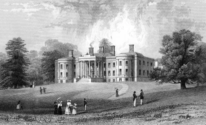 Felix Hall, Essex, graviert von Henry Adlard, 1833