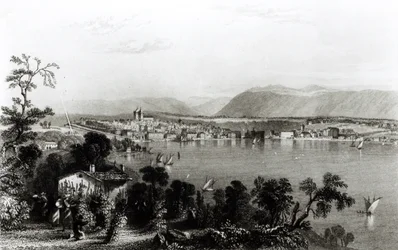 Genf von Coligny, graviert von Robert Wallis