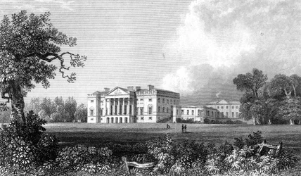 Thorndon Hall, Essex, graviert von Henry Adland, 1831