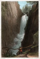 Wasserfälle der Aar (Stich, ca. 1850)
