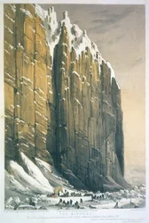 Das Biwak, Cape Seppings, graviert von Charles Haghe, veröffentlicht 1850