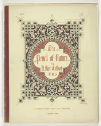 Umschlag und Text aus "The Pencil of Nature," London, 1844