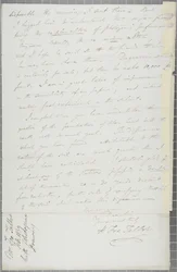 Signierter Brief von William Henry Fox Talbot an James David Forbes, 1839