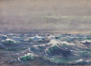Auf dem Dampfer Bremen, vor Nova Scotia, 1880
