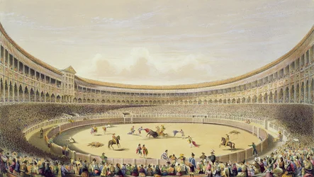 Die Stierkampfarena von Madrid, 1865