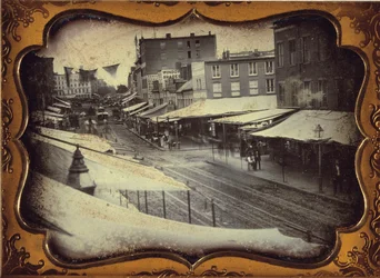 Chatham Square, New York, ca. 1853