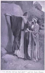 O, Merlin, erzähl mir diesen Zauber! sagte die Dame Niume