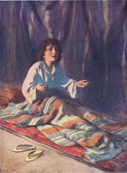 Das Kind Samuel, aus Das Bibelbilderbuch, veröffentlicht von Thomas Nelson, ca. 1950