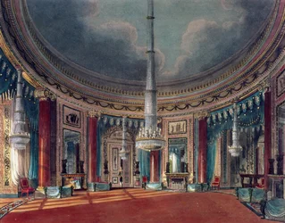 Carlton House, der runde Raum, aus 