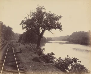 Der Lehigh bei Turkey Run, ca. 1895