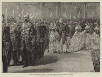 Hochzeitsfeierlichkeiten in Berlin, Fackeltanz bei der königlichen Hochzeit