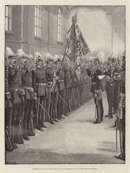 Soldaten in Berlin leisten den Treueeid auf den neuen deutschen Kaiser