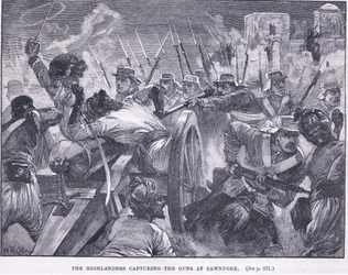 Die Highlander erobern Cawnpore 1857 n. Chr.