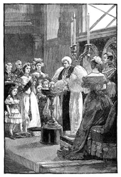 Die Taufe von Prinzessin Louise, um 1848, 1900