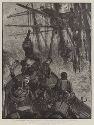 Die letzten Stürme, Wrack der Benvenue in Sandgate, Rettung der Besatzung durch das Sandgate-Rettungsboot, 11. November