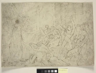 Christus heilt einen Kranken oder Die Auferweckung des Lazarus