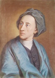 Porträt von Alexander Pope (1688-1744), ca. 1739-84