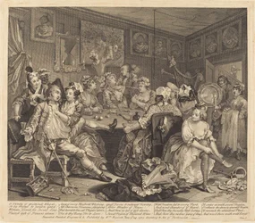 Der Lebensweg eines Wüstlings: Tafel 3