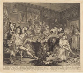 Der Lebenslauf eines Wüstlings: Tafel 3