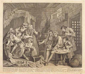 Der Lebensweg eines Wüstlings: Tafel 7