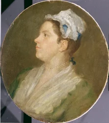 Anne Hogarth (1701-71), um 1740 (vor der Konservierung)