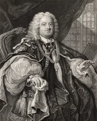 Benjamin Hoadly, graviert von Benjamin Holl (1808-84) aus 