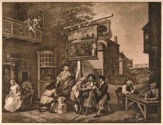 Wahlkampf um Stimmen, Platte II aus Die Launen einer Wahl, 1757