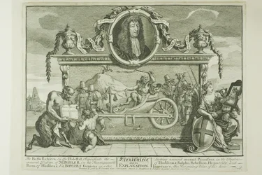 Frontispiz, Tafel eins aus Hudibras