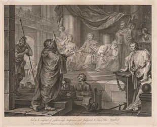 Paulus vor Felix, Große Platte, 1752