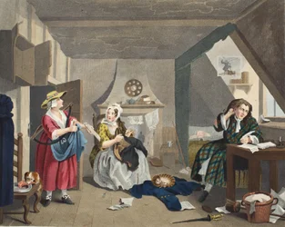 Der bedrängte Dichter, Illustration aus 