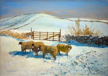Schnee in den Yorkshire Dales