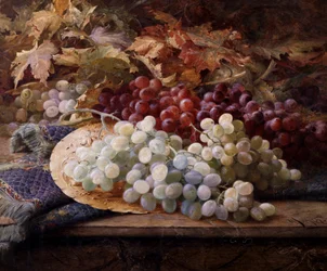 Rote und weiße Trauben. Gemälde von William Jabez Muckley