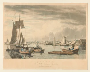 Boston von City Point in der Nähe der Sea Street