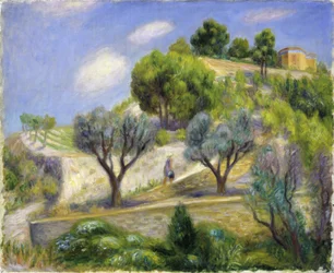 Der Hügel von Vence - "Terrassierter Hügel, Vence"
