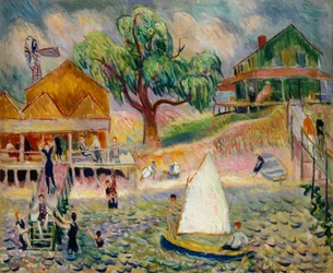Das grüne Strandhaus, Bellport, Long Island, ca. 1911-1916