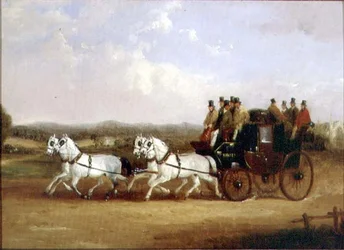 Der Brighton Coach auf der offenen Straße