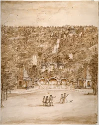 Chatsworth: Entwurf für einen Wasserfall, frühe 1740er Jahre