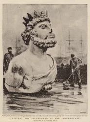 Jupiter, das Galionsfigur der Foudroyant