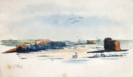 Blick nach Westen von Wimereux
