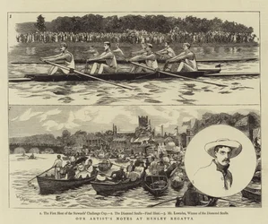 Notizen unseres Künstlers bei der Henley Regatta