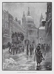 Ludgate Hill an einem Wintermorgen