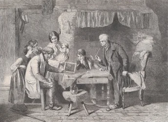 Großvaters Porträt, aus Illustrated London News, 4. Januar 1862