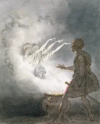 Macbeth und die Erscheinung des bewaffneten Kopfes, Akt IV, Szene I, aus 