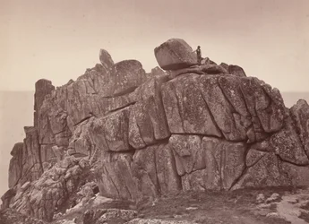 Der Logan Rock, Südküste von Cornwall