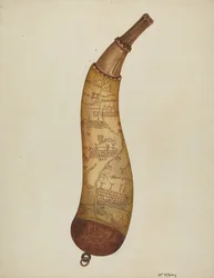 Pulverhorn, um 1940