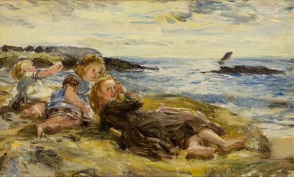 Kinder am Strand, Machrihanish
