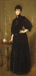 Dame in schwarz